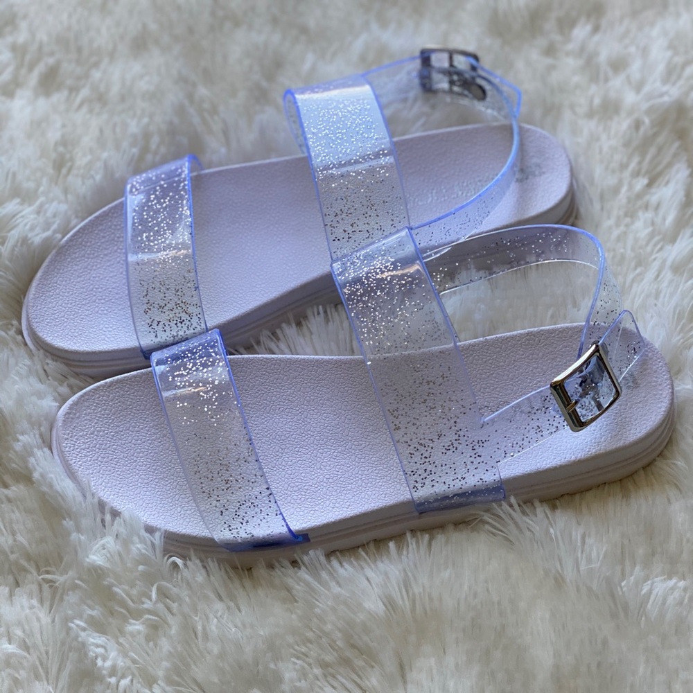 NWOT RocketDog Sandals - Clear w/ sparkles - Sz 8